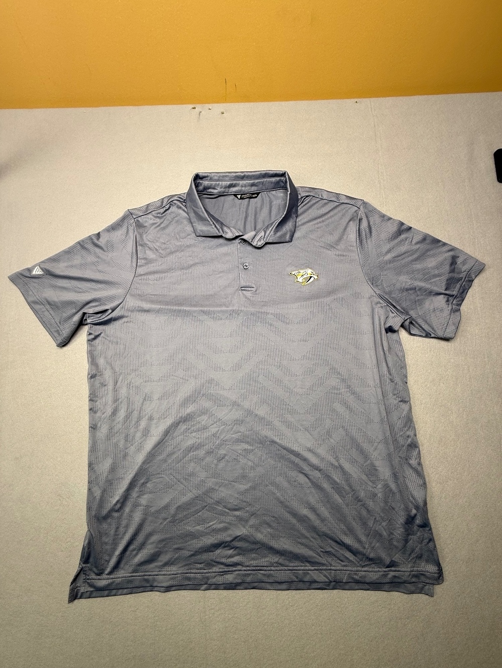 Nashville Predators Levelwear Polo Shirt Men's 2XL Gray NHL